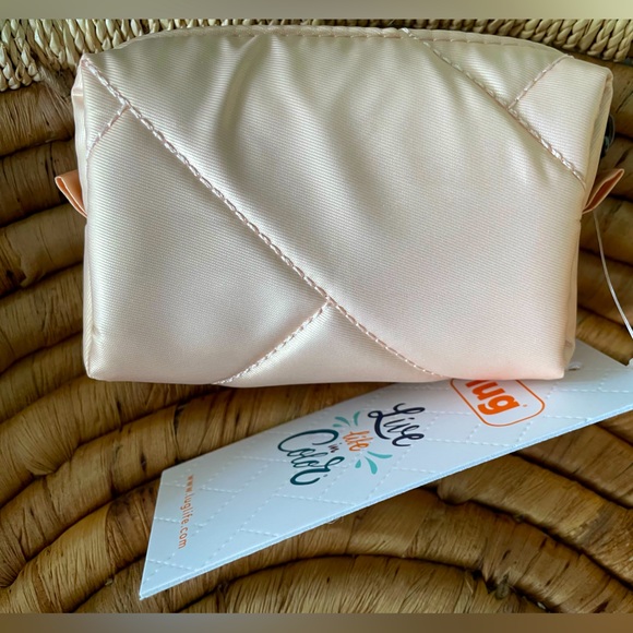 🌹⭐️ NWT Lug Choo Choo Mini Pill Box / Pouch in Metallic Rose Gold ⭐️🌹 - Picture 5 of 7